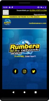 Rumbera 92.9 FM android App screenshot 0